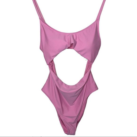 Forever 21 Cutout Swimsuit Adjustable Straps Women’s Large Monokini Bathing Suit - Picture 1 of 6